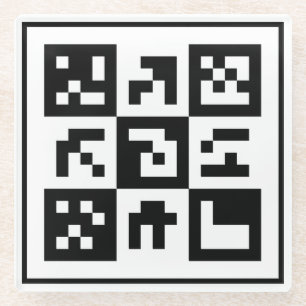 Posavasos De Vidrio código qr