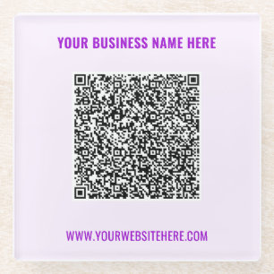 Posavasos De Vidrio Código QR Explorar información Personalizado Regal