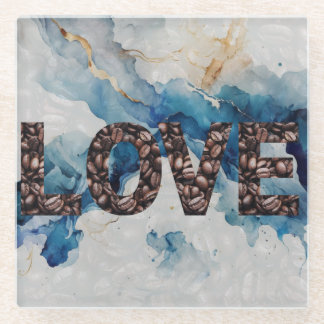 Posavasos De Vidrio Coffee LOVE