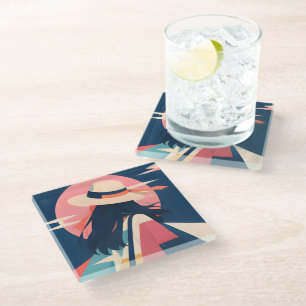 Posavasos De Vidrio Cojín de vidrio inspirado en Anime coleccionable