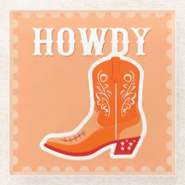 POSAVASOS DE VIDRIO COJINETE DE VASO DE VIDRIO HOWDY
