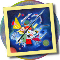 Cojinillo de vidrio - "Pintura azul" (1924) - Kand