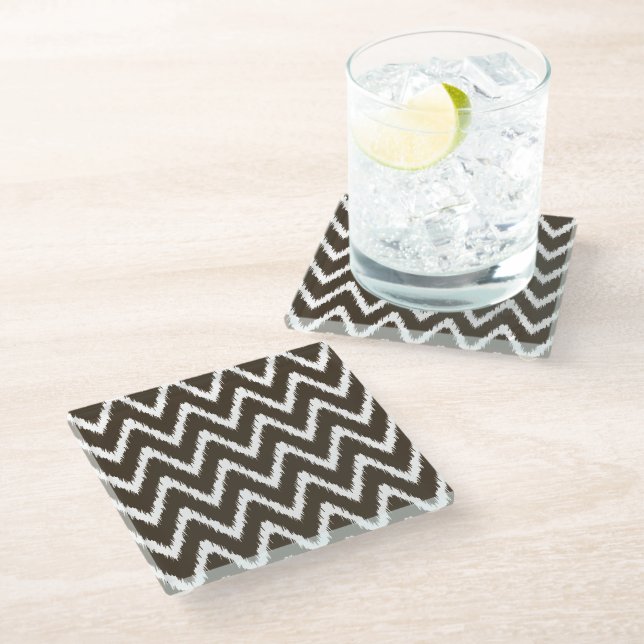 Posavasos De Vidrio Cola Southern Cottage Chevrons (Angular)