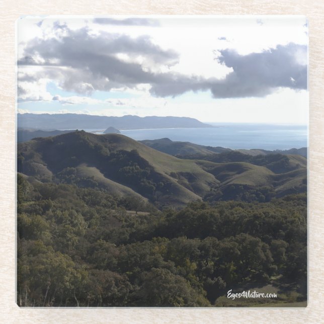 Posavasos De Vidrio Colinas de Cambria (Anverso)