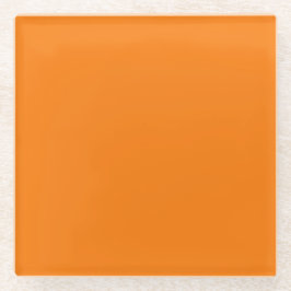 Posavasos De Vidrio Color Naranja