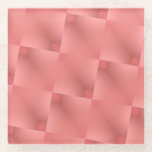 Posavasos De Vidrio color rosa pastel