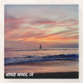 Posavasos De Vidrio Color Your Dreams - Venice Beach, California