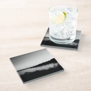 Posavasos De Vidrio Colores de agua Canadá Fotografía en blanco y negr