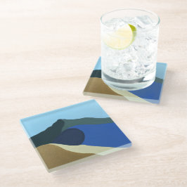Posavasos De Vidrio Colores de escayola de vidrio de la pintura del Mo