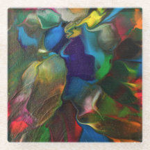Colorida montaña rusa de arte abstracto