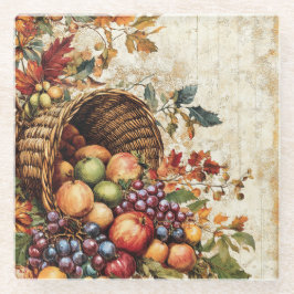 POSAVASOS DE VIDRIO COLORIDO COLORIDO DEL COLOR DEL AGUA CORNUCOPIA