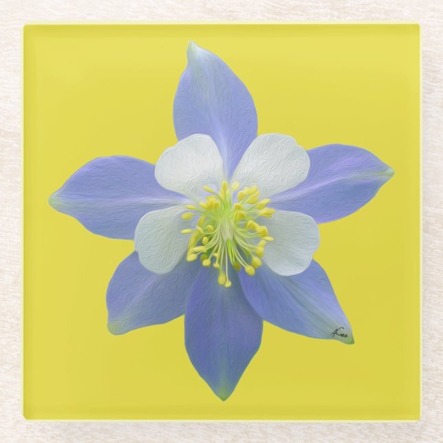 Posavasos De Vidrio Columbina 2 (Anverso)