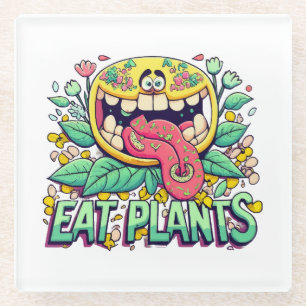 Posavasos De Vidrio Comer plantas