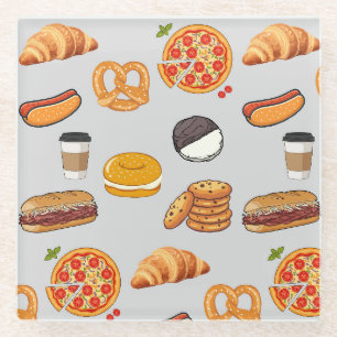 Posavasos De Vidrio Comida callejera de Nueva York