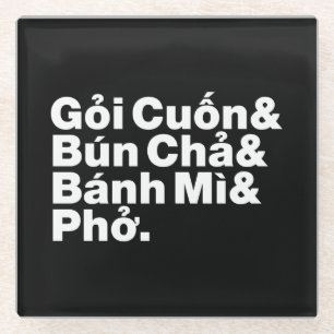 Posavasos De Vidrio Comida callejera vietnamita