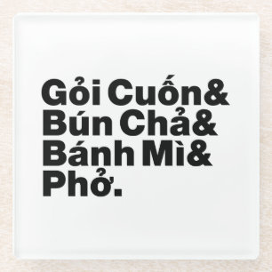 Posavasos De Vidrio Comida callejera vietnamita