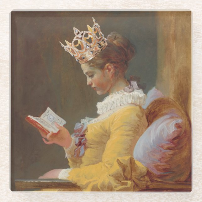 Posavasos De Vidrio Cómo ser una reina (Anverso)