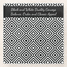 Posavasos De Vidrio Compañía de guiones promocionales Tagline Black & 