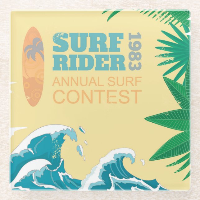 Posavasos De Vidrio Competencia |1983 de la resaca del jinete de la (Anverso)