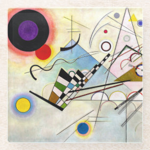Posavasos De Vidrio Composición de Kandinsky 8