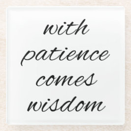 Posavasos De Vidrio Con la escoria de vidrio de la paciente