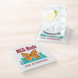 Posavasos De Vidrio Conciencia de Sensibilidad Química Múltiple Modo M
