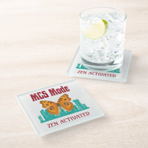 Posavasos De Vidrio Conciencia de Sensibilidad Química Múltiple Modo M