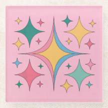 Conjunto moderno de escayola de vidrio rosado de m