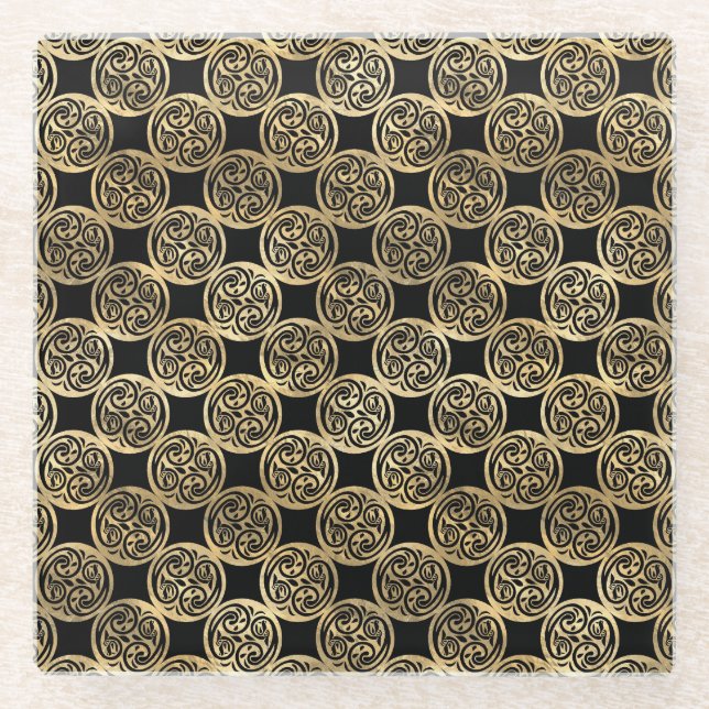 POSAVASOS DE VIDRIO CONOCIMIENTOS Y CRUZAS DE CELULARES DE IRLANDA NEG (Anverso)