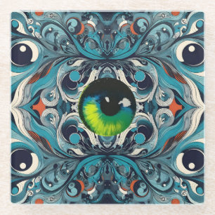 Posavasos De Vidrio Contraataque de Cataract - Arte de Ken Gage