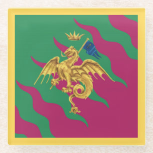 Posavasos De Vidrio Contrada del Drago Palio di Siena