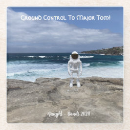 Posavasos De Vidrio Control de tierra al mayor Tom - Pascua