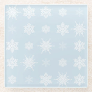 Posavasos De Vidrio Copos de nieve