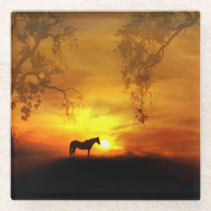 Posavasos De Vidrio Copos de vidrio para caballos