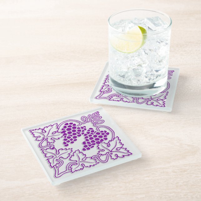 Posavasos De Vidrio Copos de vino (Angular)