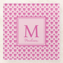 Corazones rosados personalizados