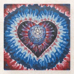 Posavasos De Vidrio CorazónTieDye