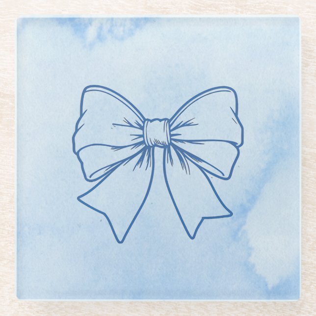 Posavasos De Vidrio Corbata (Anverso)