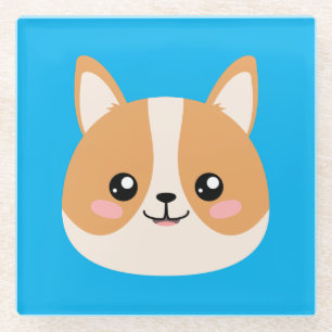Posavasos De Vidrio Corgi