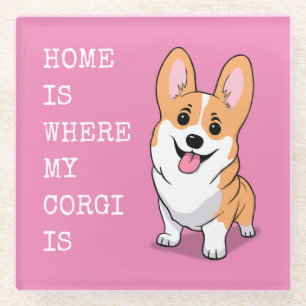 Posavasos De Vidrio Corgi