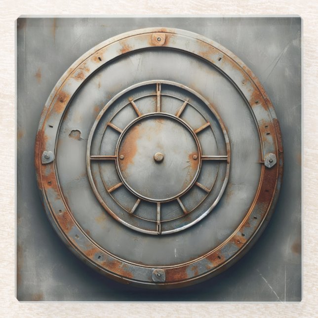 Posavasos De Vidrio corroded metal object (Anverso)