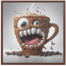 COSTERA DE VIDRIO - ¡Demasiada taza de café!