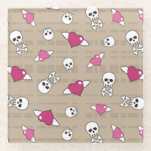 Posavasos De Vidrio Cráneos