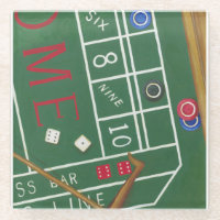 Craps de Casino con Chips y dados
