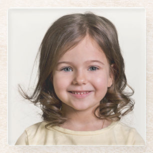 Posavasos De Vidrio Crea tu propia foto infantil personalizada