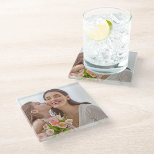 Posavasos De Vidrio Crea tu propia foto personalizada Madres y Yo