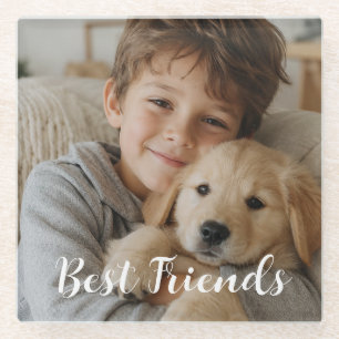 Posavasos De Vidrio Crea tu propia mascota personalizada