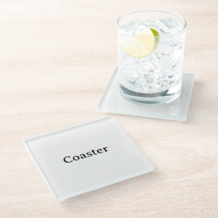 Posavasos De Vidrio Crea tu propio simple personalizado
