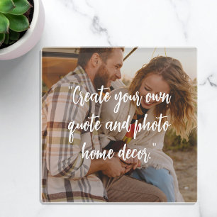 Posavasos De Vidrio Crear su propia cita Personalizado en imagen