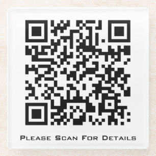 Posavasos De Vidrio Crear su propio código QR comercial